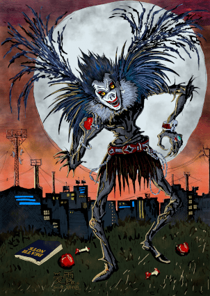Fuiste uno de los mas difíciles, pero fue un placer dibujarte Ryuk...