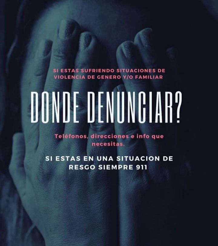 Donde denunciar ante situaciones de violencia de género