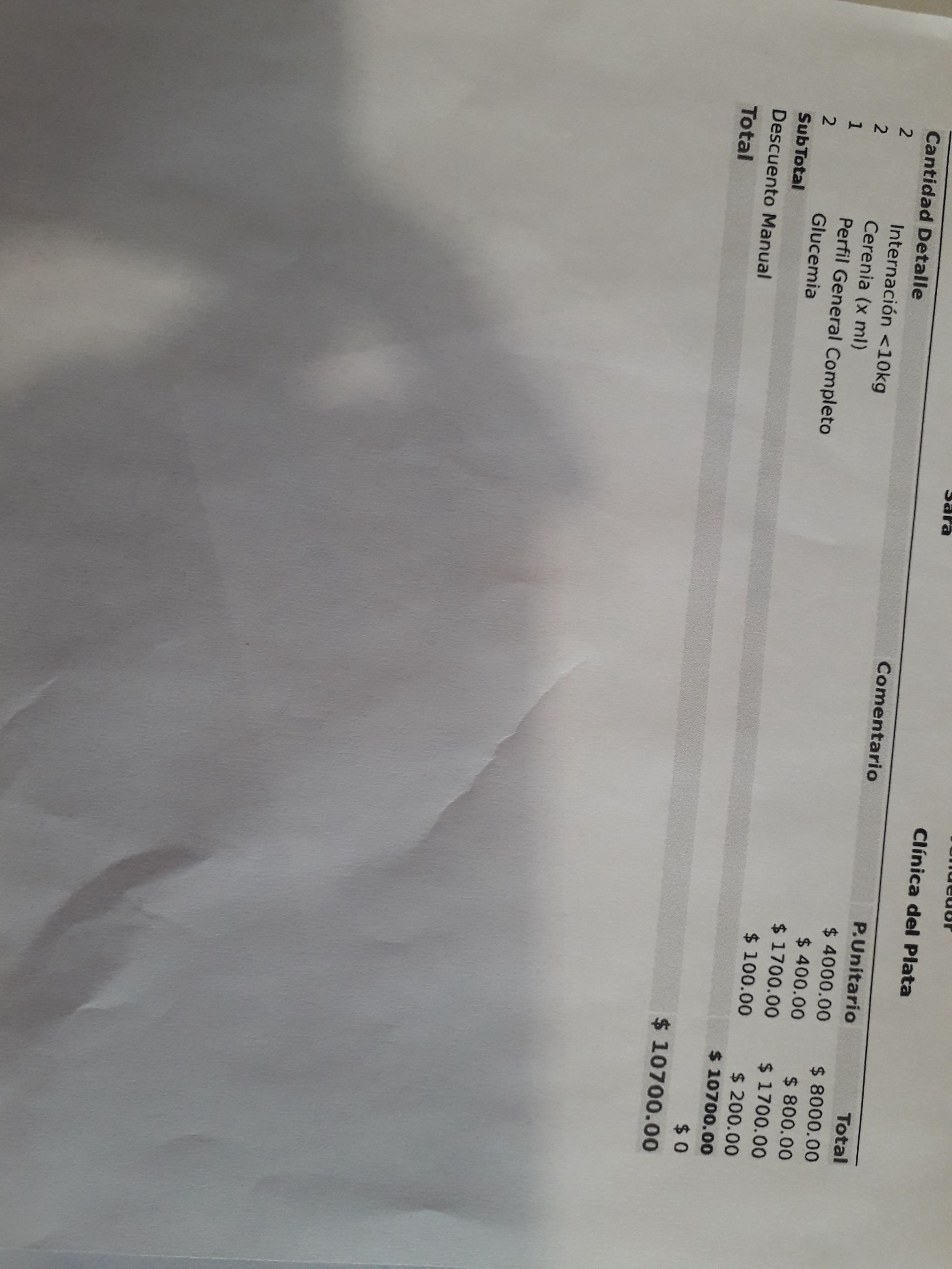 Gracias a ustedes pudimos pagar el perfil completo y la medición de glucemias🥰