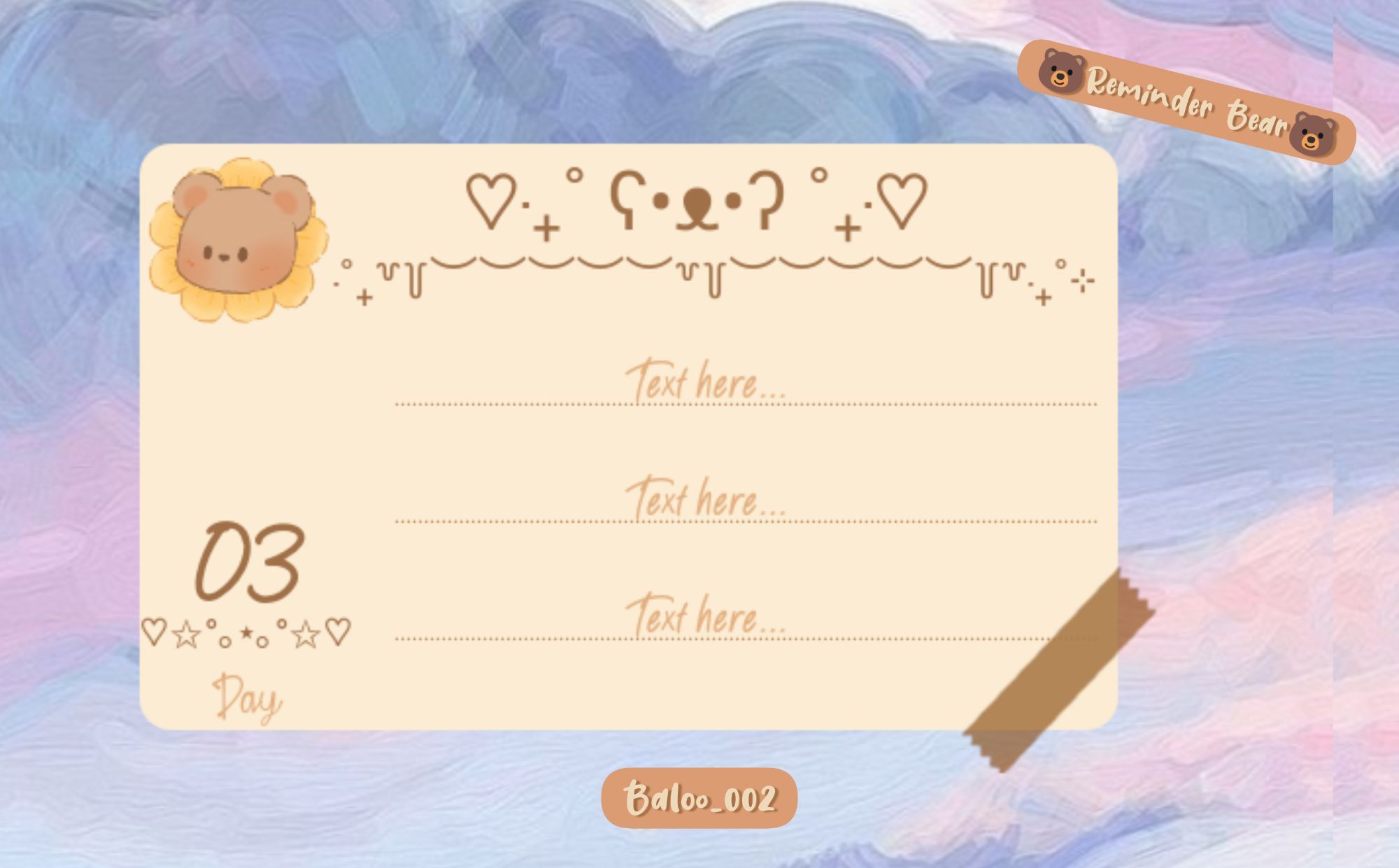 🐻Reminder Bear🐻