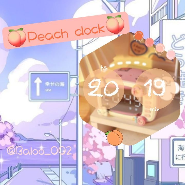 🕰️🍑Peach clock🍑🕰️