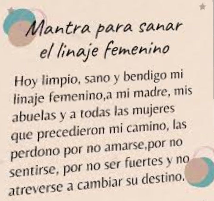Sanación linaje Femenino