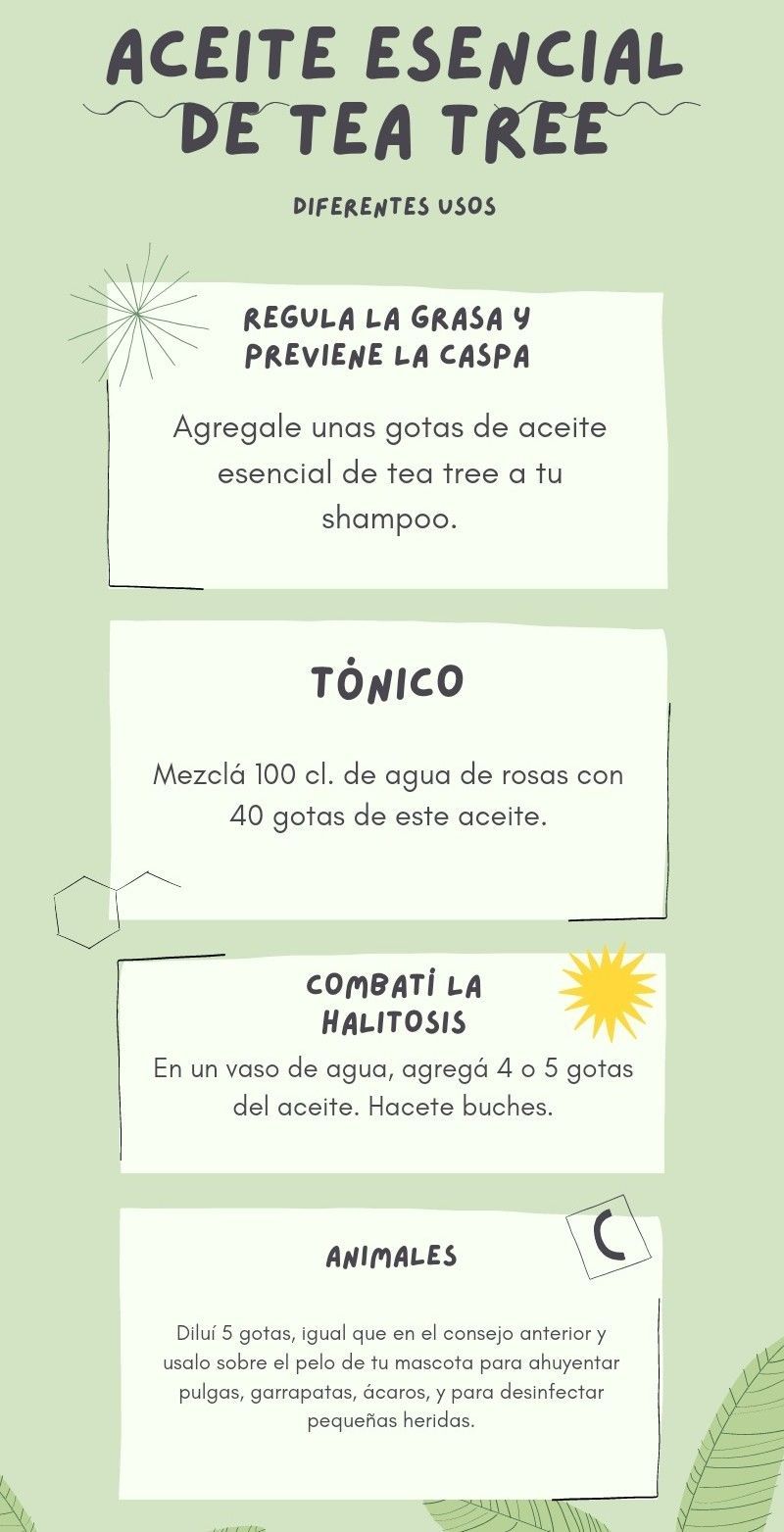 Diferentes usos del tea tree