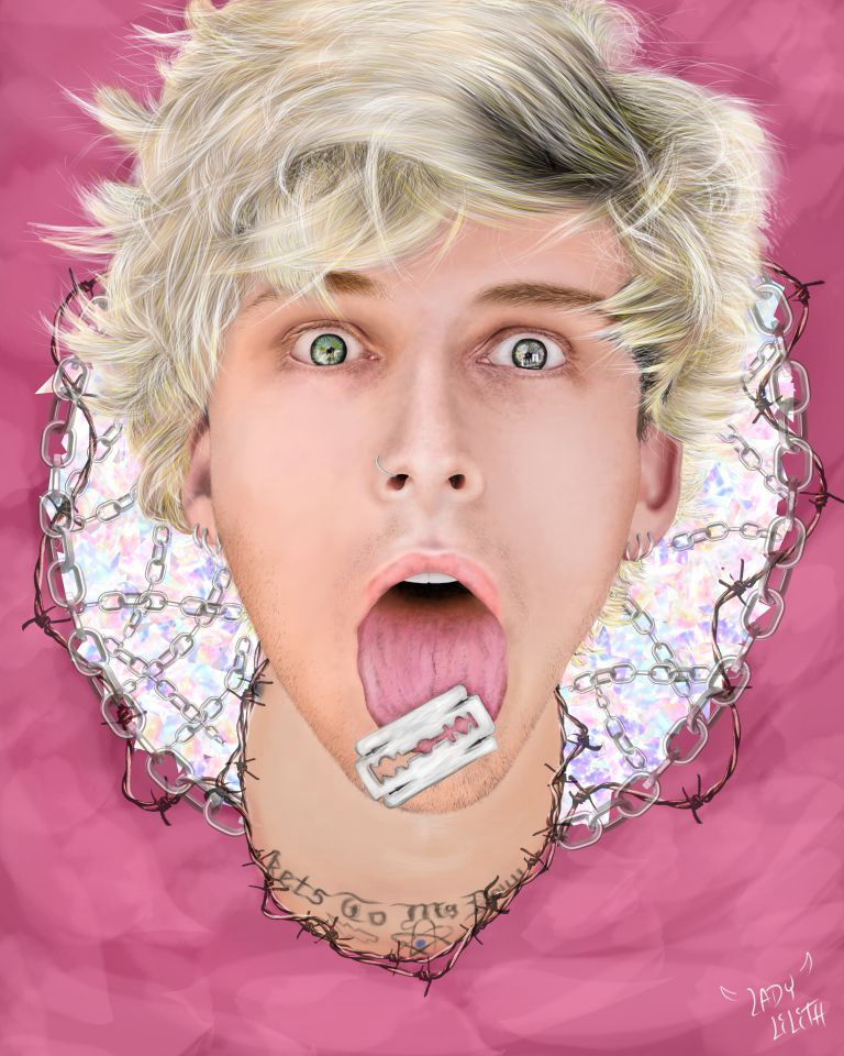 "Machine Gun Kelly" Dibujo digital - Digital drawing
