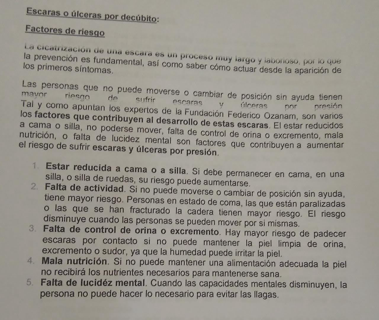 Escura por decubito