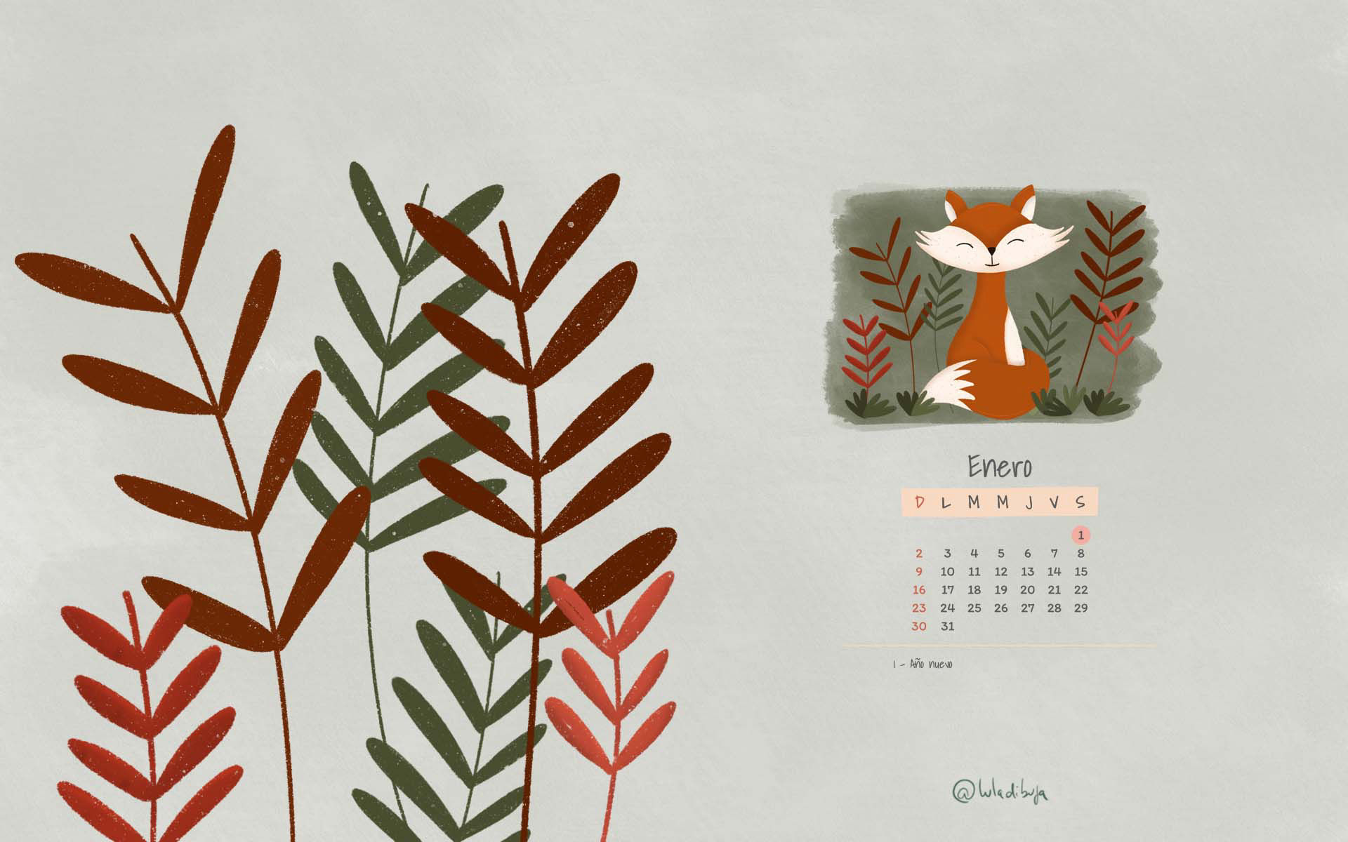 Calendario de enero