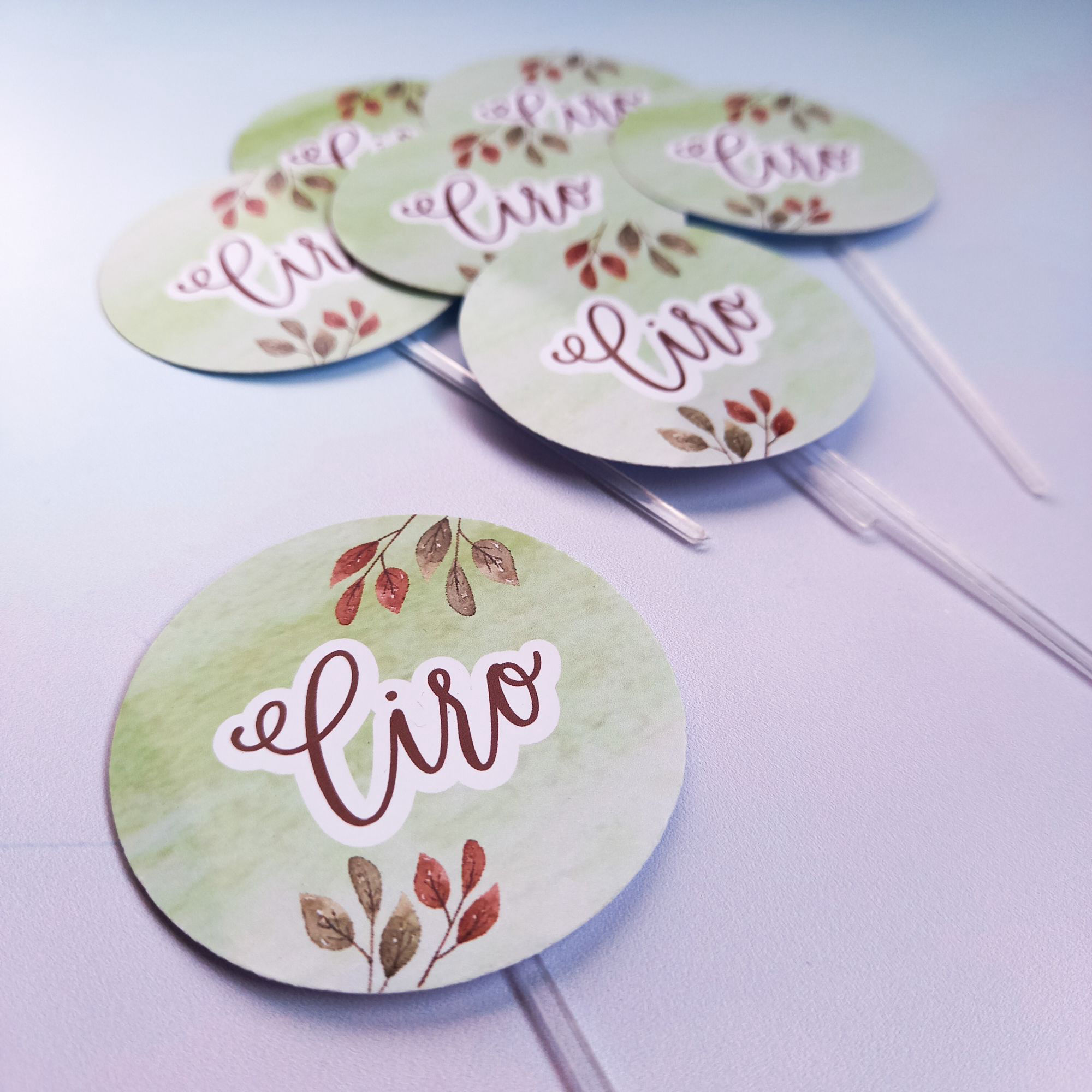 Toppers para cupcakes