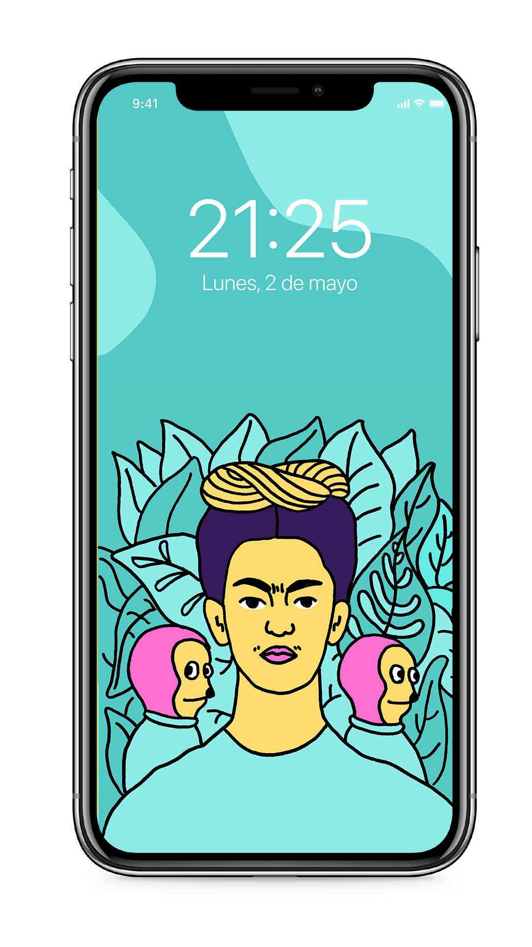 Wallpaper "Autorretrato con Monkey Puppet" - Preview