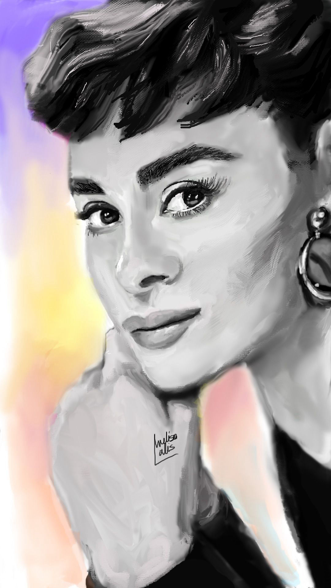 Retrato: Audrey Hepburn