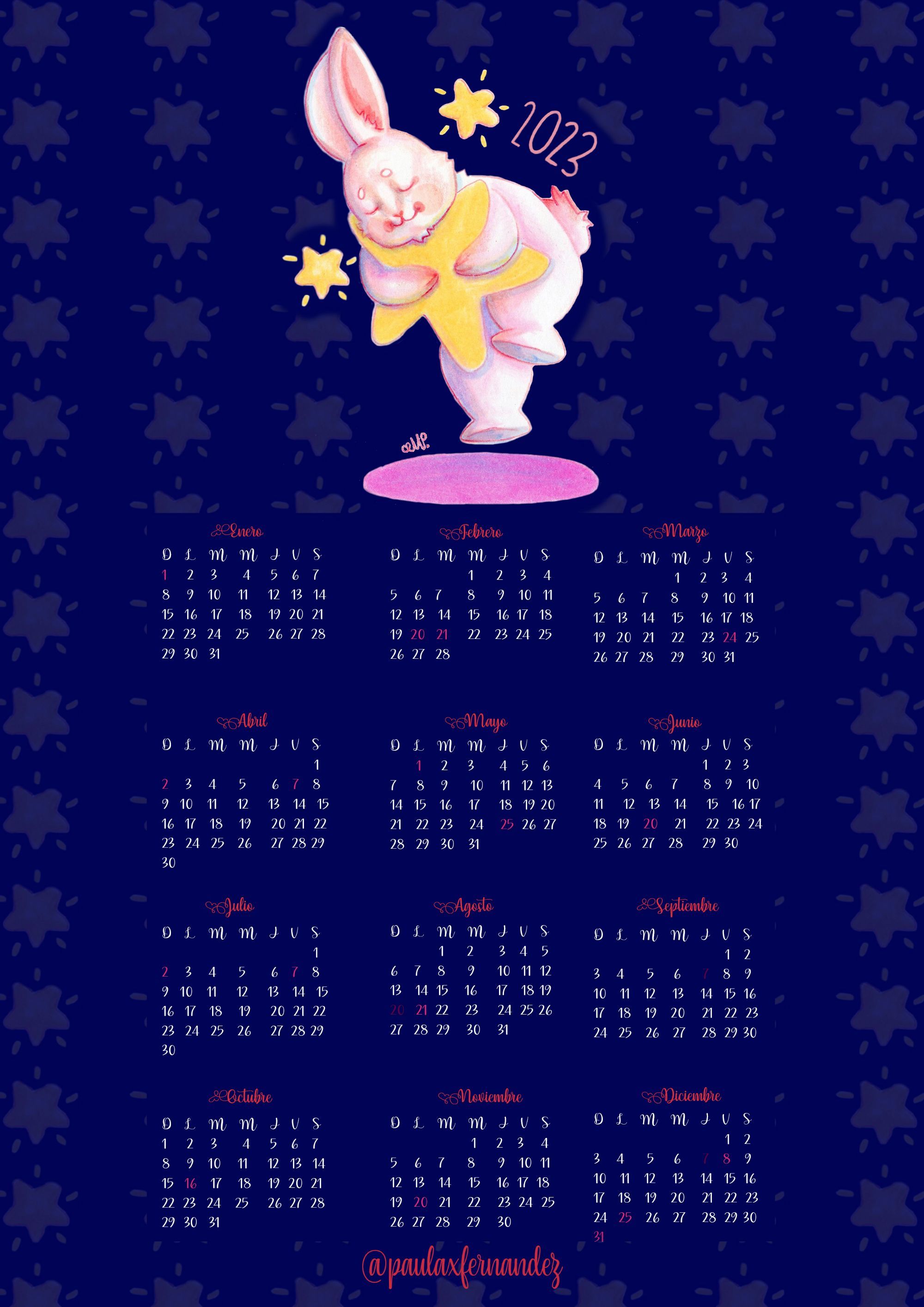 Calendario 2023 ♥