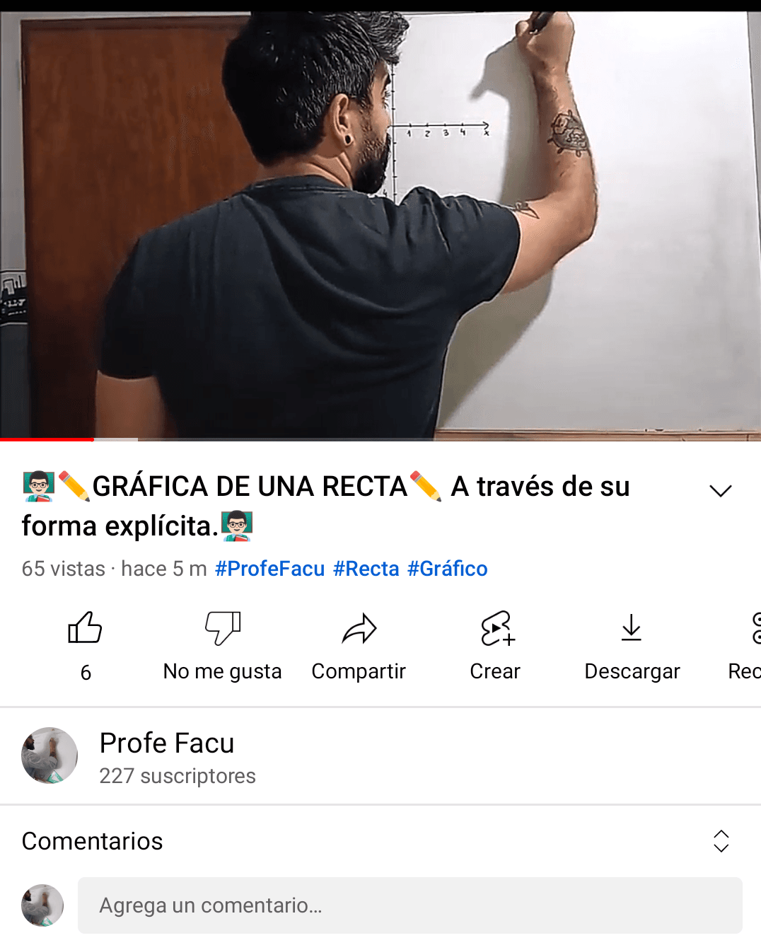 Graficar una recta sin tabla de valores