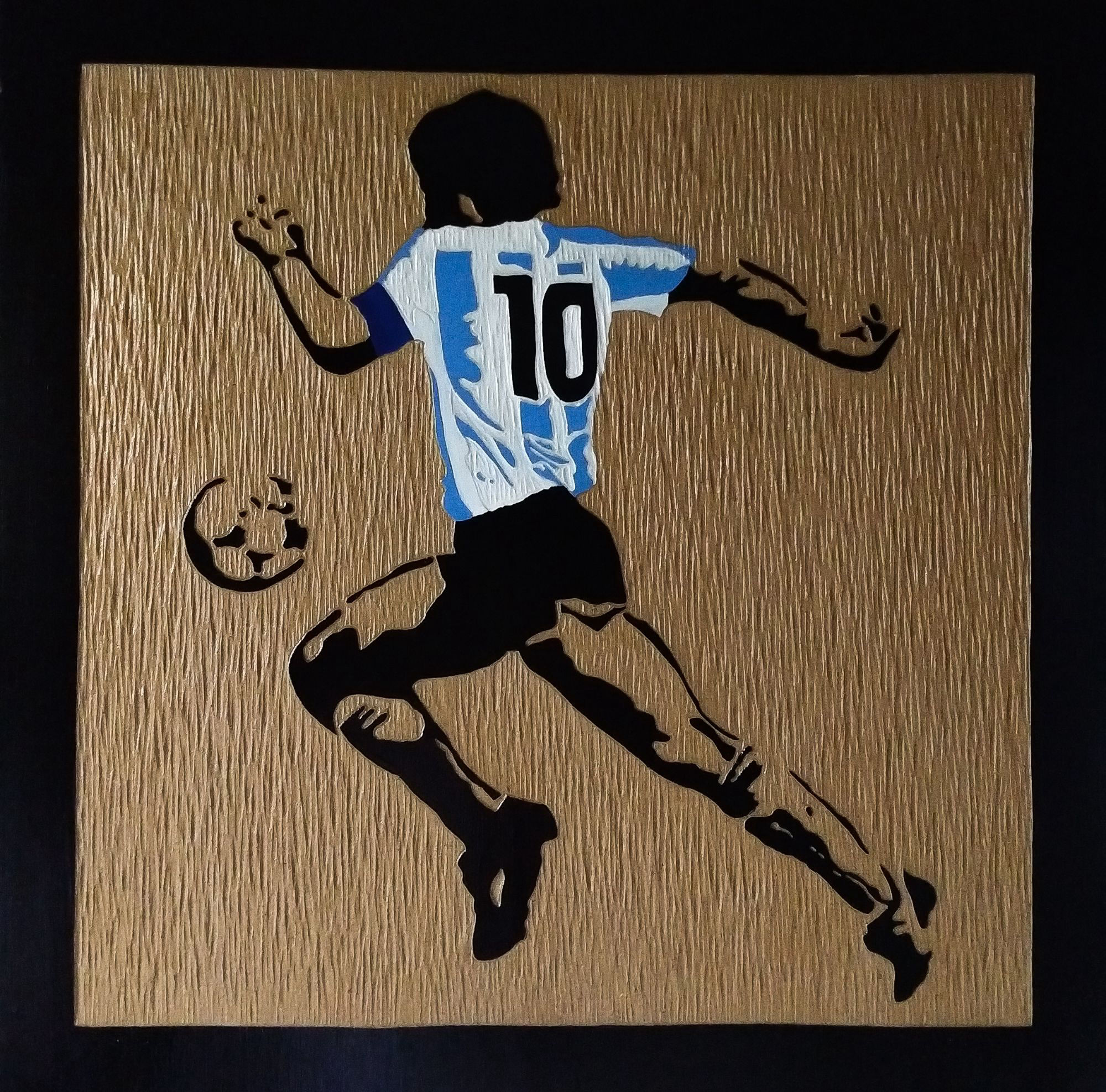 Cuadro de Diego Maradona